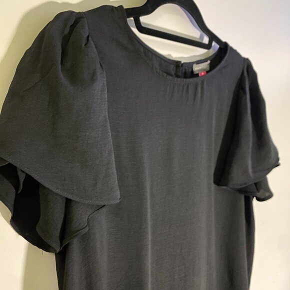 Vince Camuto |‎ Tulip-sleeve Top Black | Size Medium Women' - Picture 5 of 14